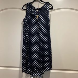 NWT Michael Kors polka dot button up dress